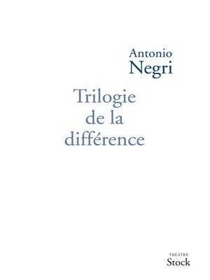 cover image of Trilogie de la différence